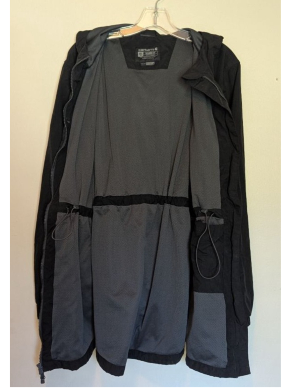 Women's Carhartt Black Relaxed Fit Hooded Jacket XXL - Picture 6 of 14